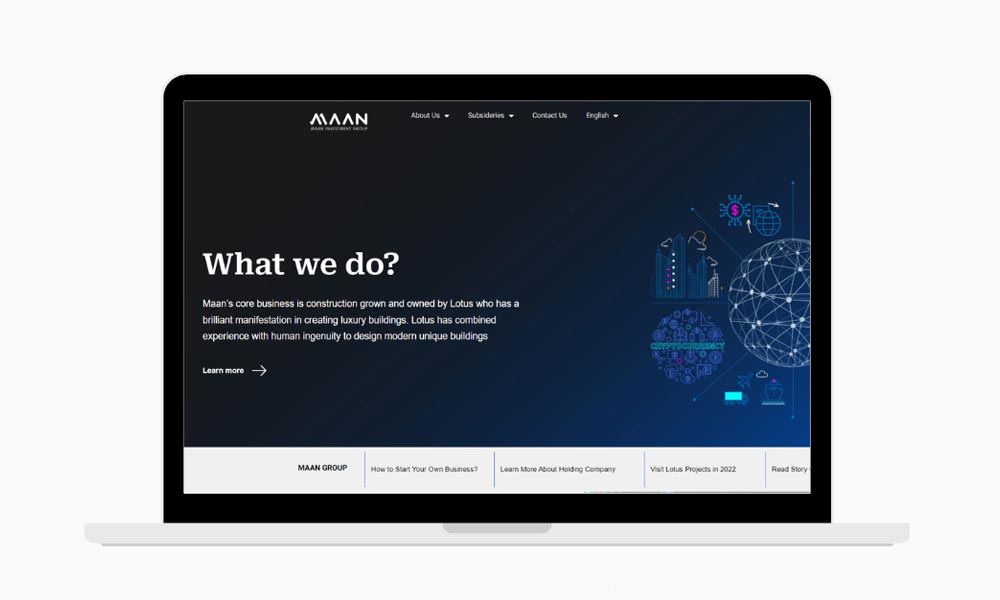 Maan Holding Group Web Design