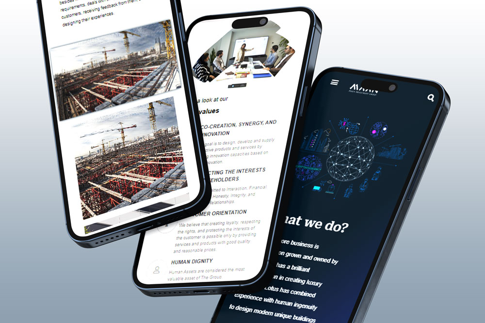 Maan Holding Group Web Design